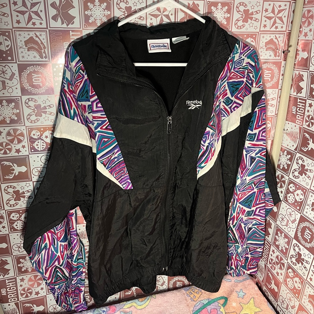 ⚽️VINTAGE Reebok Windbreaker Zip Up Jacket⚽️